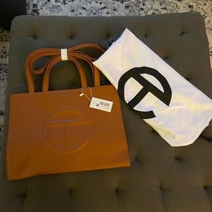 BRAND NWT Telfar Medium Tan Shopping Bag